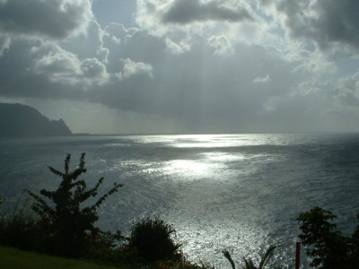 Hanalei Bay at Sunset